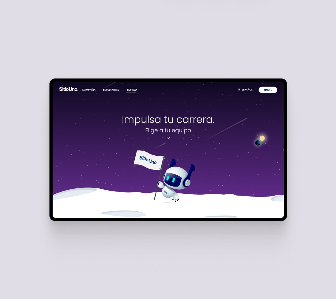 Employ section (Desktop view)